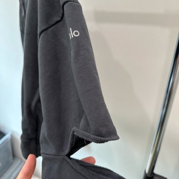 ALO Yoga Hoodie with Cutouts - Picture 4 of 5